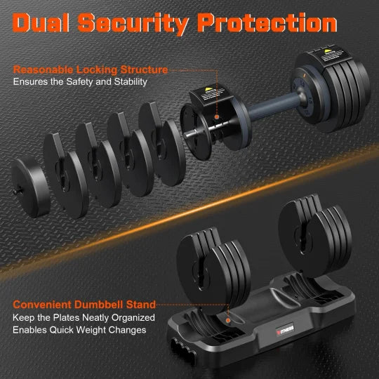 All-in-One Adjustable Dumbbell for Home Fitness