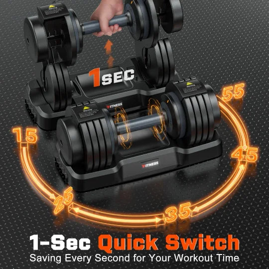 All-in-One Adjustable Dumbbell for Home Fitness