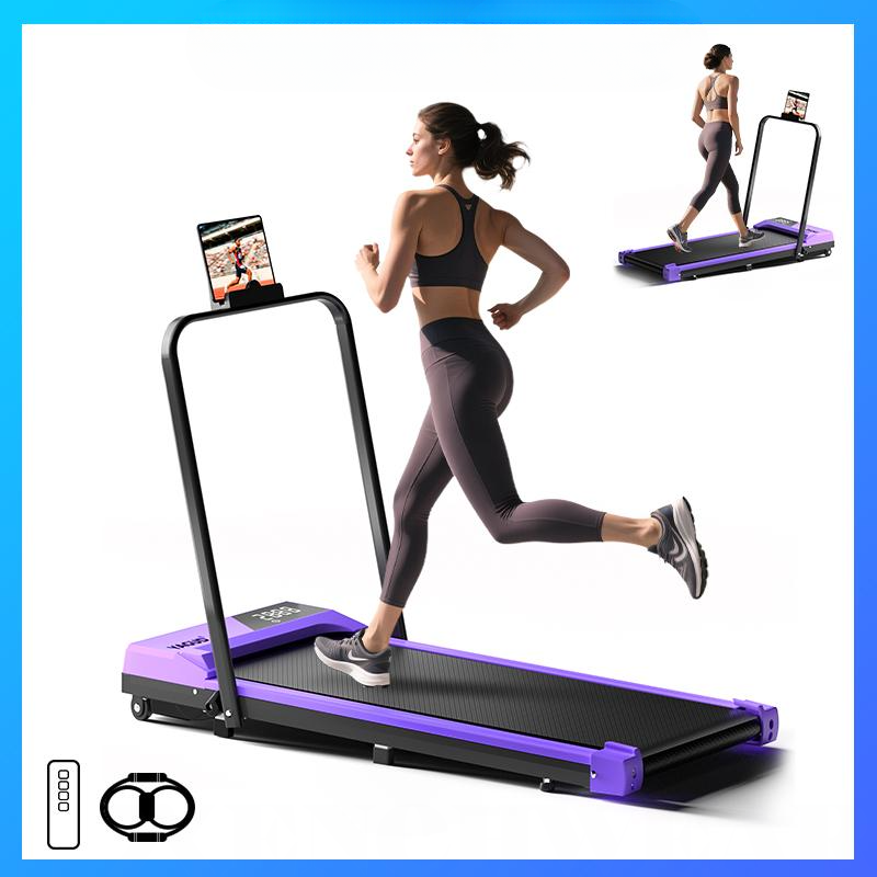 Foldable Walking Treadmill with Handrail & Remote