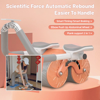 Elbow Support Rebound Abdominal Wheel(Get a free kneeling mat)